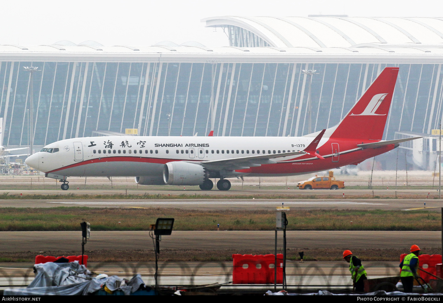 Aircraft Photo of B-1379 | Boeing 737-8 Max 8 | Shanghai Airlines | AirHistory.net #764303