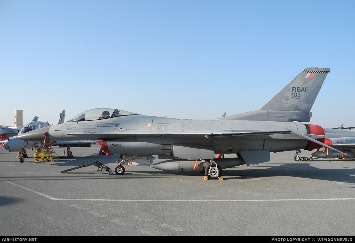 Aircraft Photo of 103 | General Dynamics F-16C Fighting Falcon | Bahrain - Air Force | AirHistory.net #764327