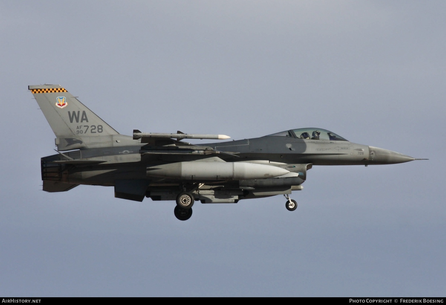 Aircraft Photo of 90-0728 / AF90-728 | General Dynamics F-16CG Fighting Falcon | USA - Air Force | AirHistory.net #764340