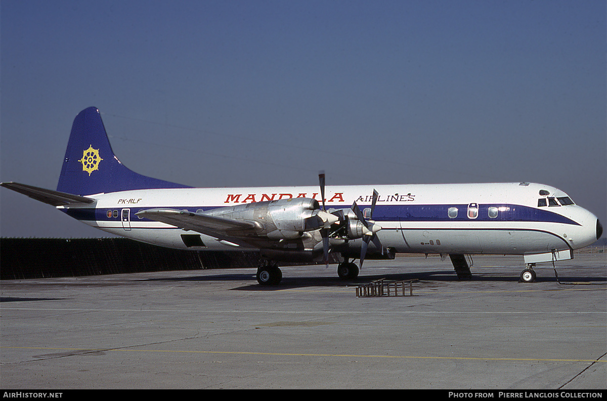 Aircraft Photo of PK-RLF | Lockheed L-188A Electra | Mandala Airlines | AirHistory.net #764373