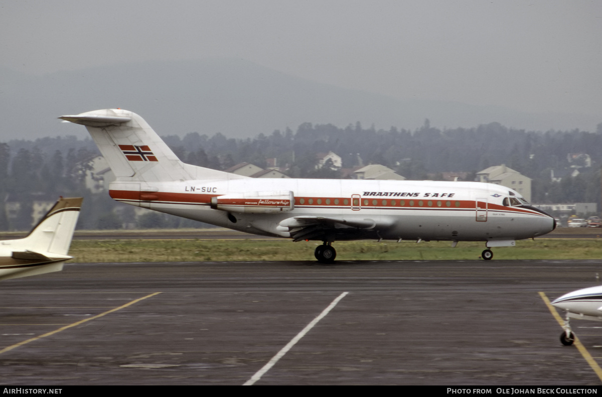 Aircraft Photo of LN-SUC | Fokker F28-1000 Fellowship | Braathens SAFE | AirHistory.net #764413