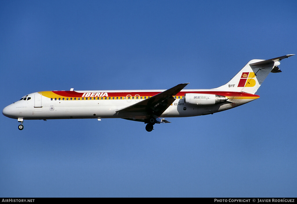 Aircraft Photo of EC-BYF | McDonnell Douglas DC-9-32 | Iberia | AirHistory.net #764431