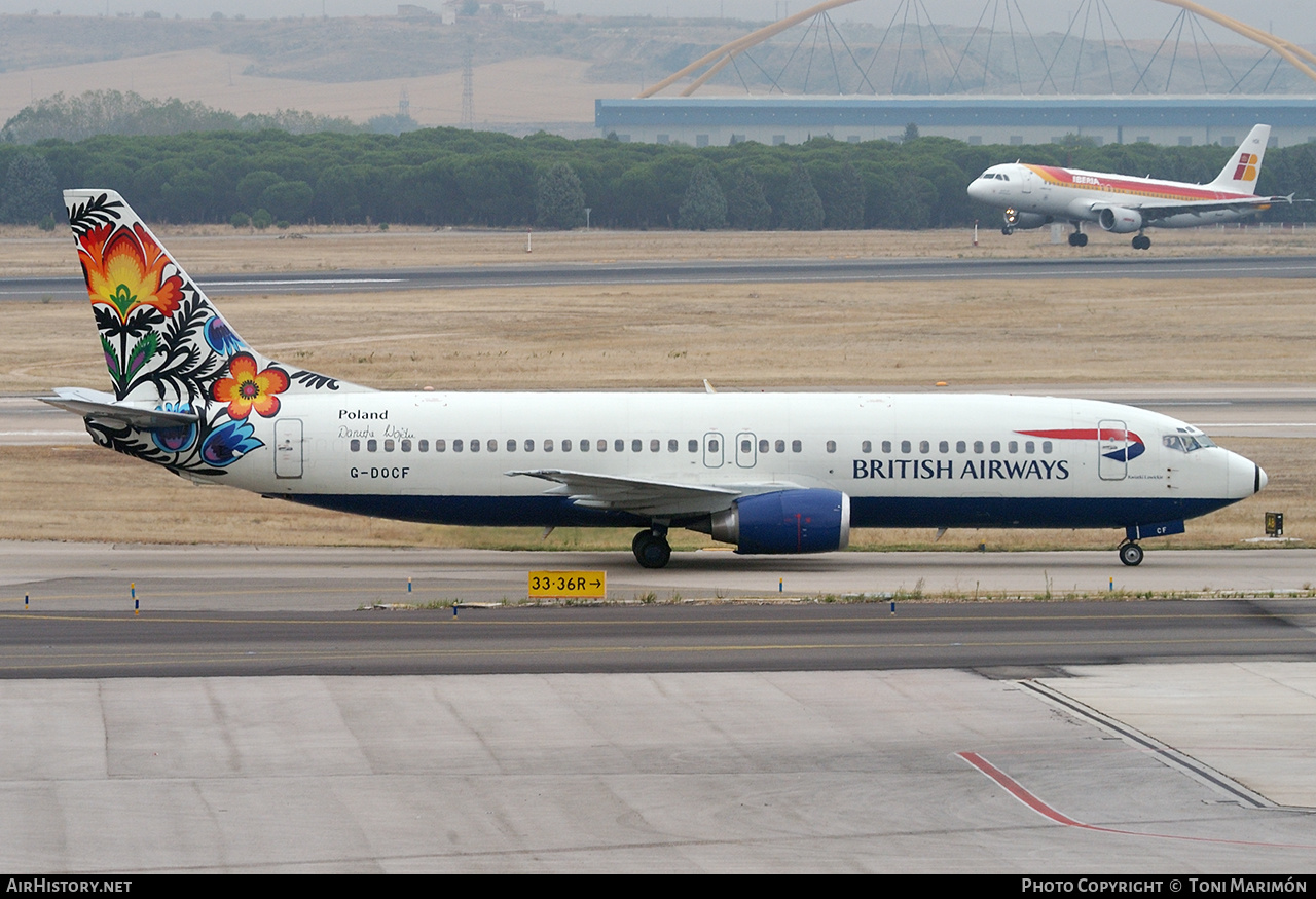 Aircraft Photo of G-DOCF | Boeing 737-436 | British Airways | AirHistory.net #764436