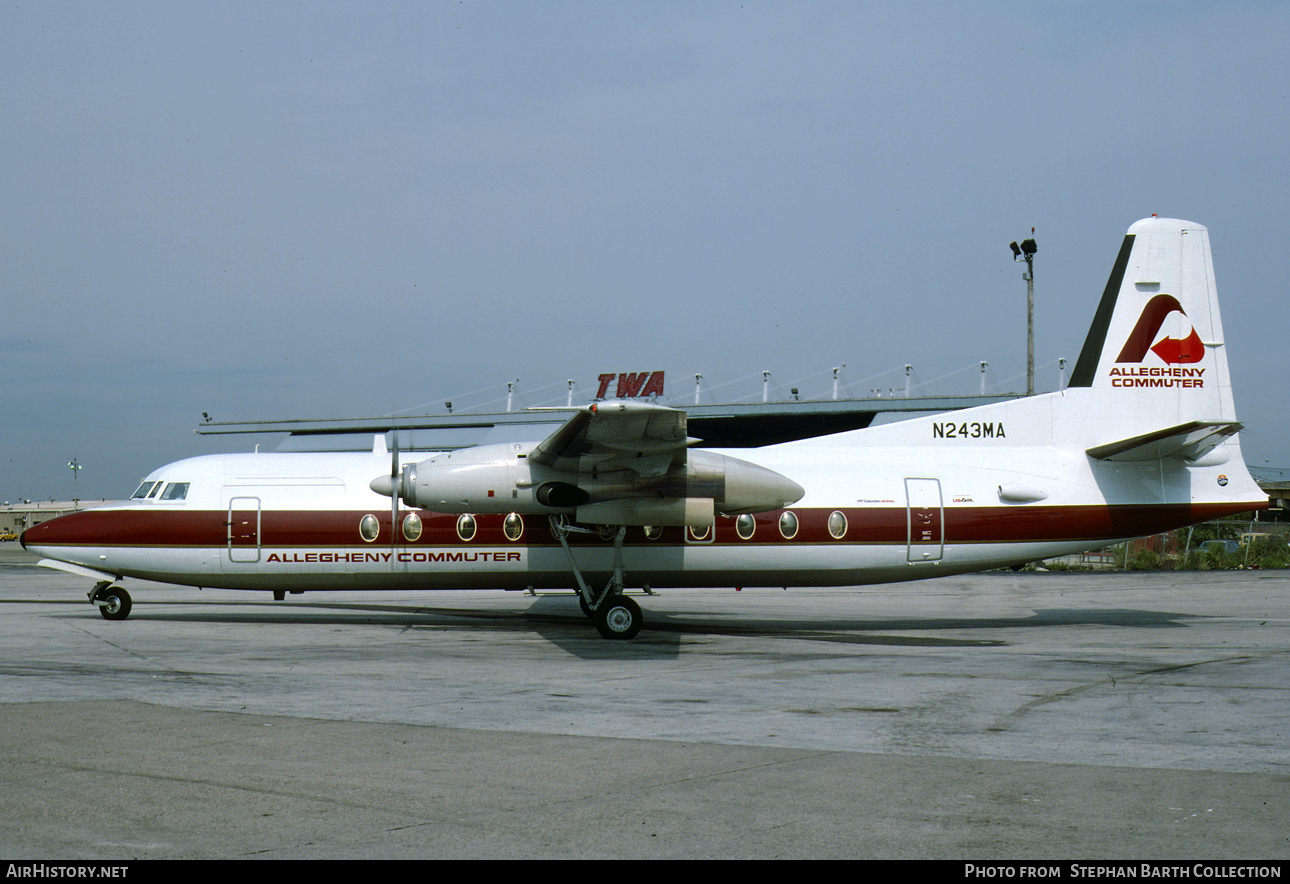 Aircraft Photo of N243MA | Fokker F27-500 Friendship | Allegheny Commuter | AirHistory.net #764472