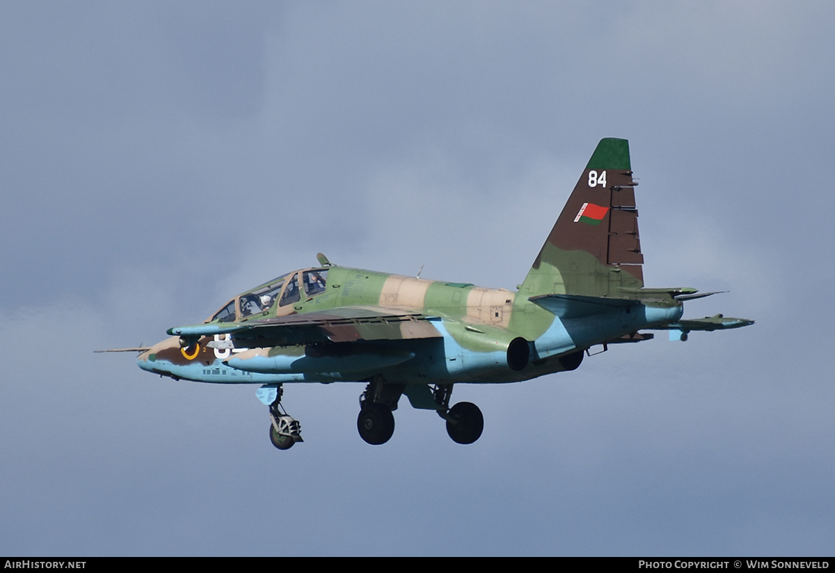 Aircraft Photo of 84 white | Sukhoi Su-25UB | Belarus - Air Force | AirHistory.net #764474