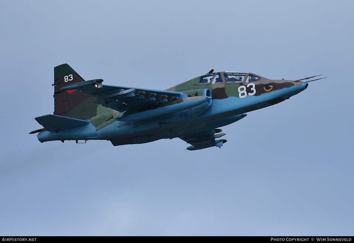 Aircraft Photo of 83 white | Sukhoi Su-25UB | Belarus - Air Force | AirHistory.net #764478