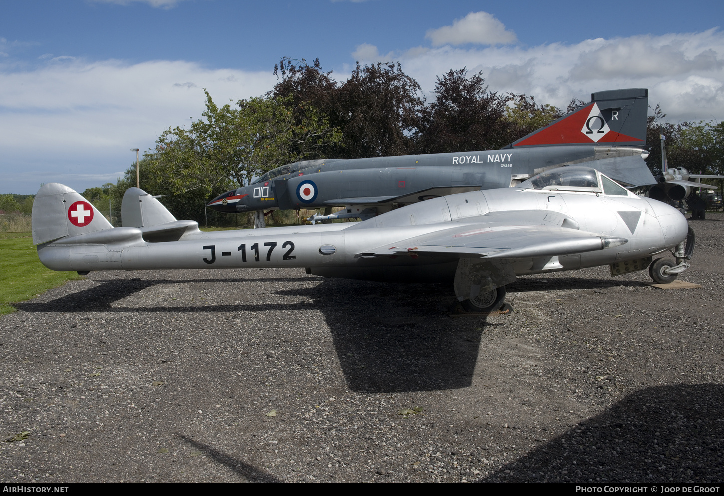 Aircraft Photo of J-1172 | De Havilland D.H. 100 Vampire FB6 | Switzerland - Air Force | AirHistory.net #764480