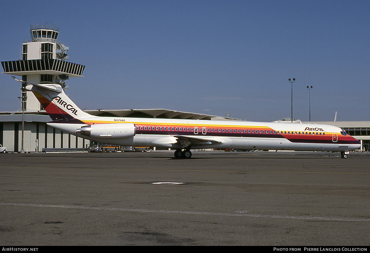 Aircraft Photo of N475AC | McDonnell Douglas MD-81 (DC-9-81) | AirCal | AirHistory.net #764512