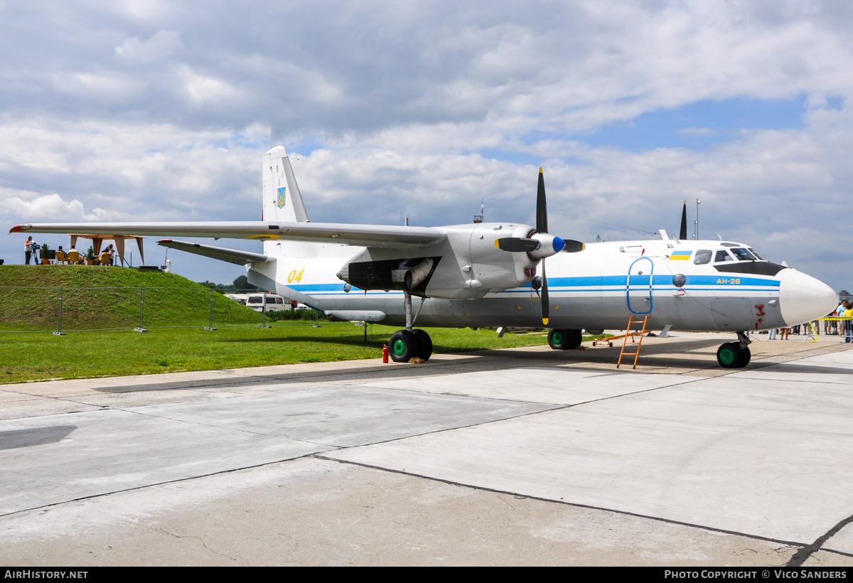 Aircraft Photo of 04 yellow | Antonov An-26 | Ukraine - Air Force | AirHistory.net #764518