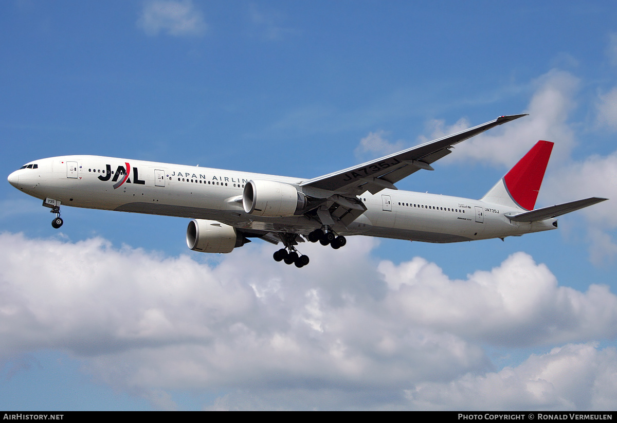 Aircraft Photo of JA735J | Boeing 777-346/ER | Japan Airlines - JAL | AirHistory.net #764596