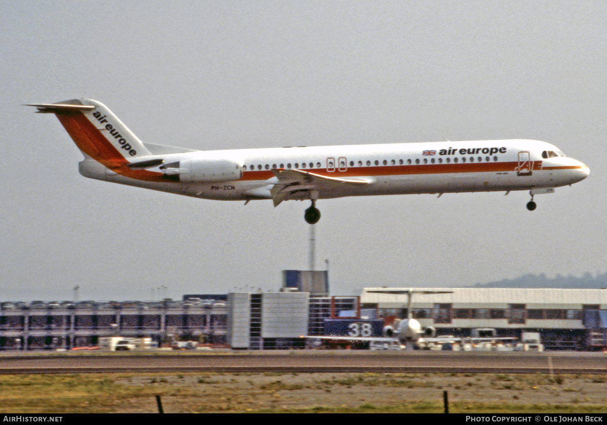 Aircraft Photo of PH-ZCN | Fokker 100 (F28-0100) | Air Europe | AirHistory.net #764687