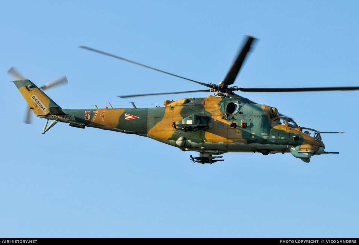Aircraft Photo of 574 | Mil Mi-24D | Hungary - Air Force | AirHistory.net #764704