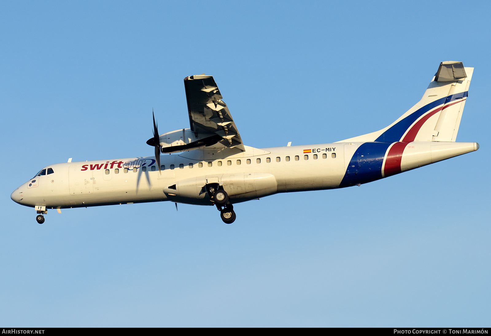 Aircraft Photo of EC-MIY | ATR ATR-72-500 (ATR-72-212A) | Swiftair | AirHistory.net #764715