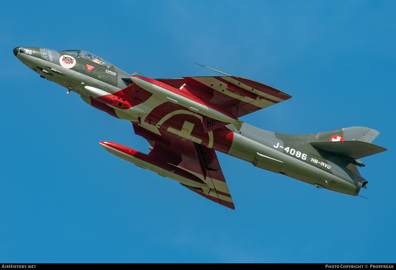 Aircraft Photo of HB-RVU | Hawker Hunter F58 | Switzerland - Air Force | AirHistory.net #764758