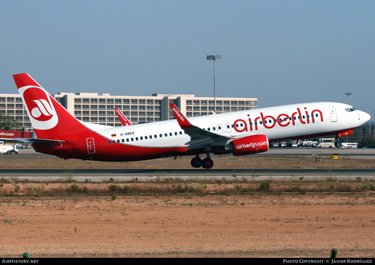 Aircraft Photo of D-ABKS | Boeing 737-86J | Air Berlin | AirHistory.net #764782