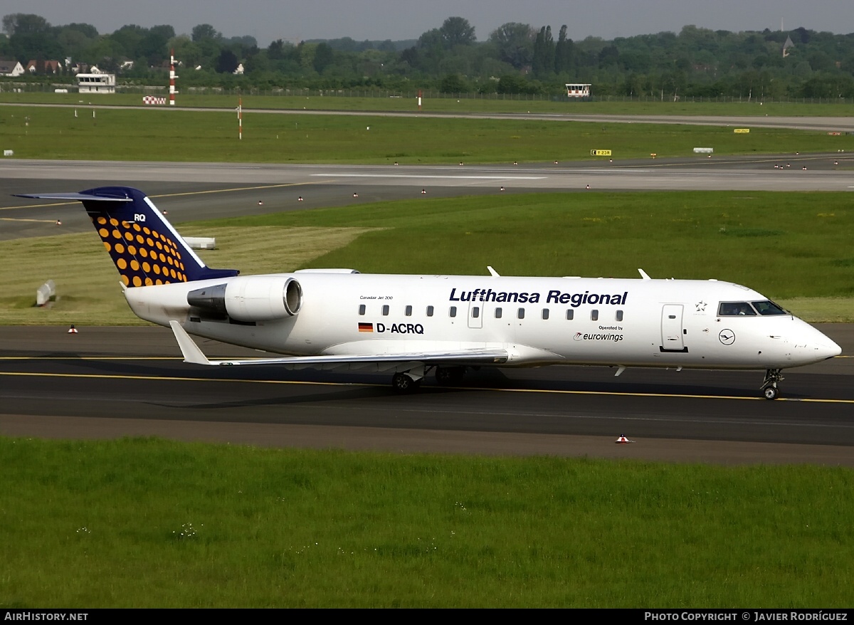 Aircraft Photo of D-ACRQ | Bombardier CRJ-200LR (CL-600-2B19) | Lufthansa Regional | AirHistory.net #764784