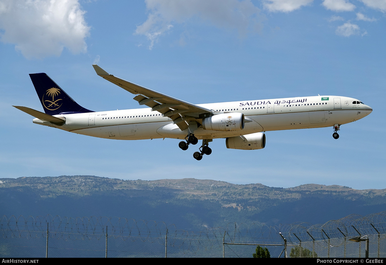 Aircraft Photo of HZ-AQ28 | Airbus A330-343 | Saudia - Saudi Arabian Airlines | AirHistory.net #764815