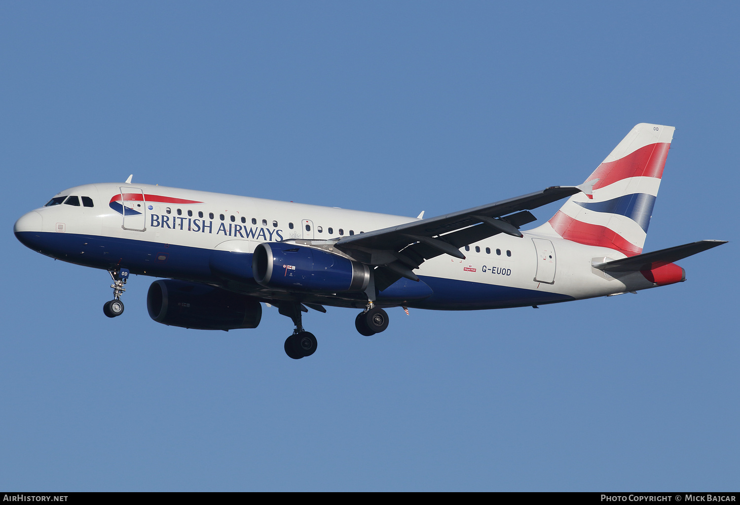 Aircraft Photo of G-EUOD | Airbus A319-131 | British Airways | AirHistory.net #764842