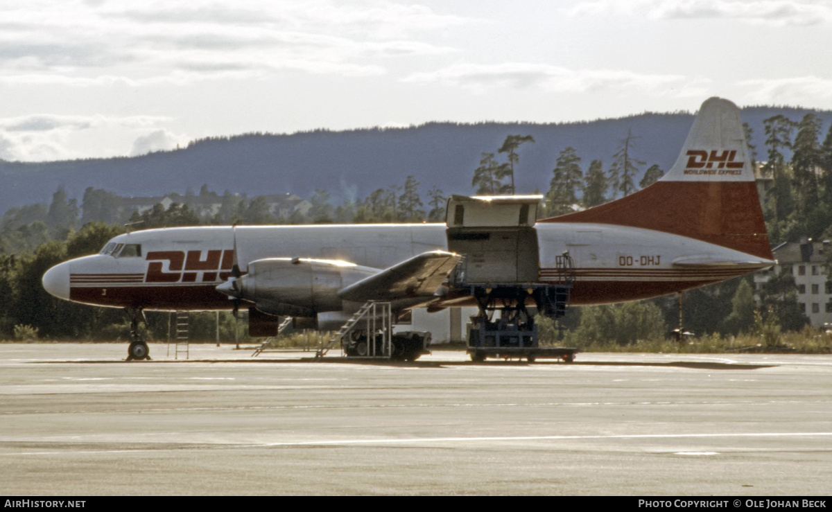 Aircraft Photo of OO-DHJ | Convair 580/F | DHL Worldwide Express | AirHistory.net #764850