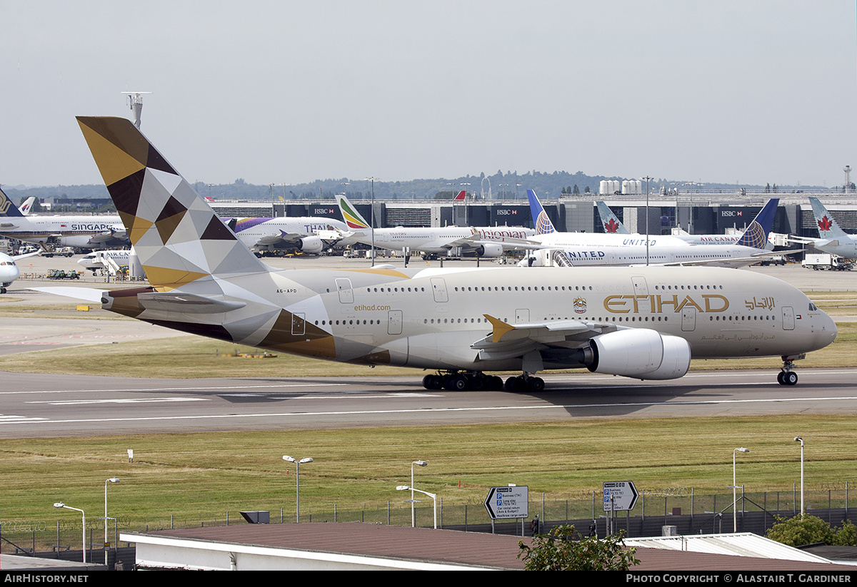 Aircraft Photo of A6-APD | Airbus A380-861 | Etihad Airways | AirHistory.net #764857
