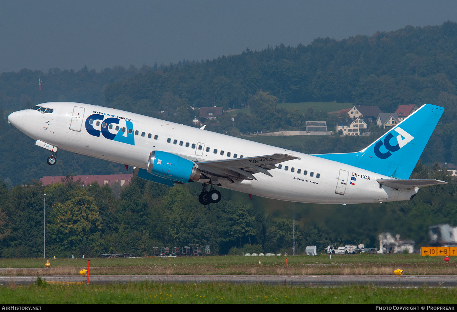 Aircraft Photo of OK-CCA | Boeing 737-31S | CCA - Central Charter Airlines | AirHistory.net #764921