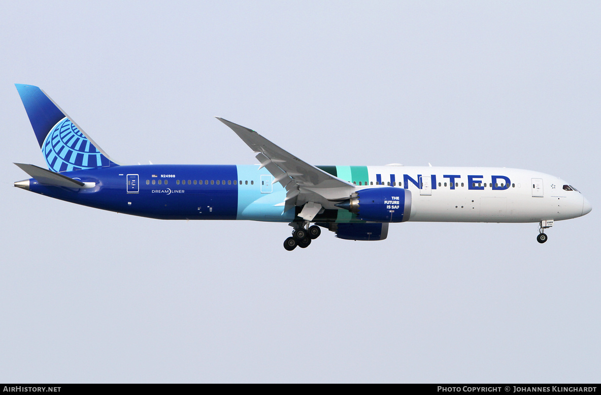 Aircraft Photo of N24988 | Boeing 787-9 Dreamliner | United Airlines | AirHistory.net #764944