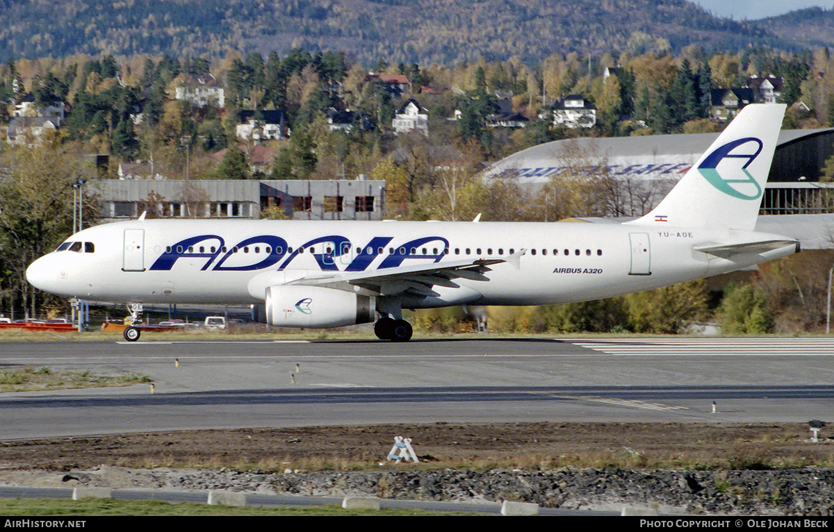Aircraft Photo of YU-AOE | Airbus A320-231 | Adria Airways | AirHistory.net #764973