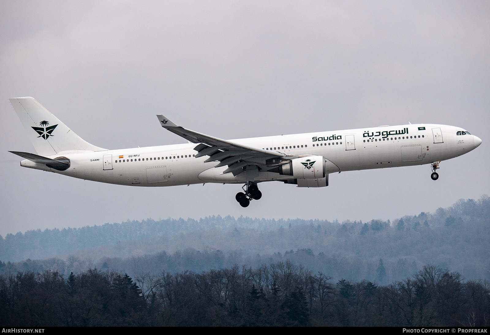 Aircraft Photo of EC-NYJ | Airbus A330-303E | Saudia - Saudi Arabian Airlines | AirHistory.net #764982