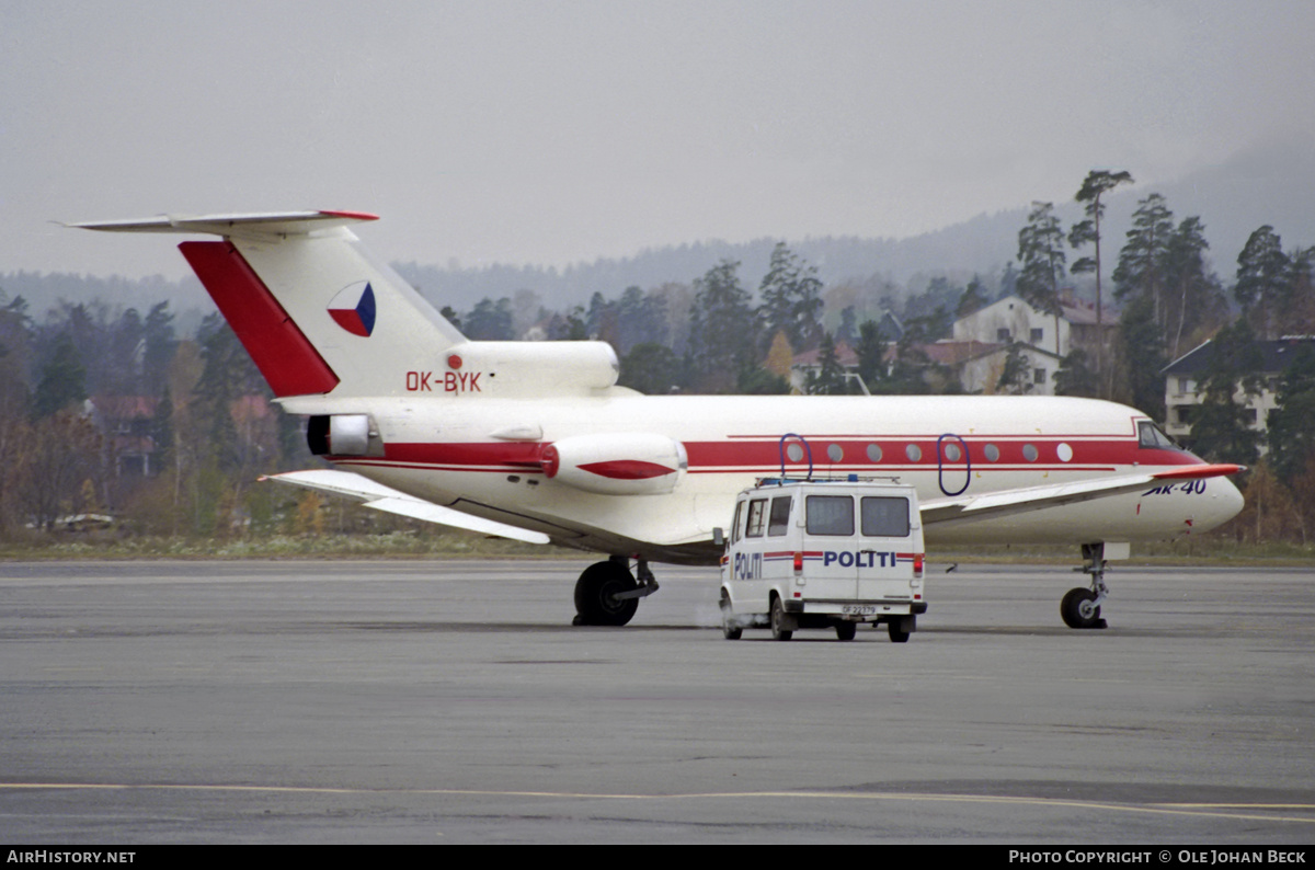 Aircraft Photo of OK-BYK | Yakovlev Yak-40 | Czechoslovakia Government | AirHistory.net #764985