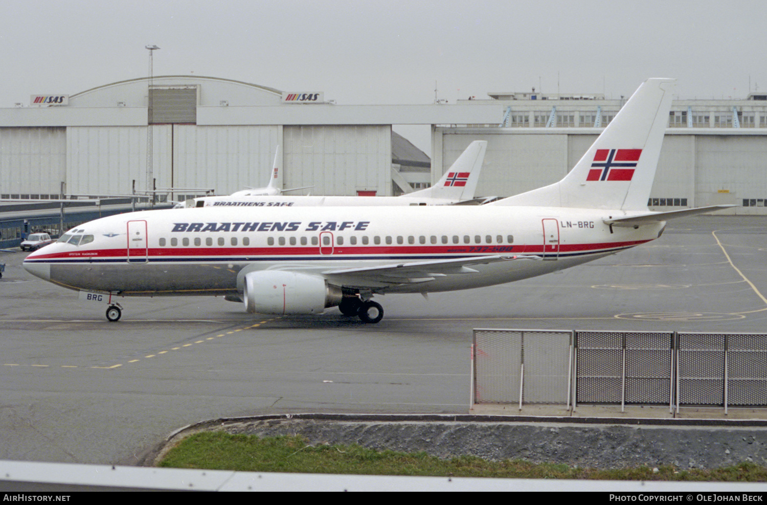 Aircraft Photo of LN-BRG | Boeing 737-505 | Braathens SAFE | AirHistory.net #764995