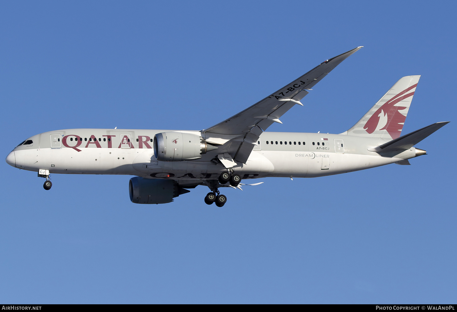 Aircraft Photo of A7-BCJ | Boeing 787-8 Dreamliner | Qatar Airways | AirHistory.net #765001