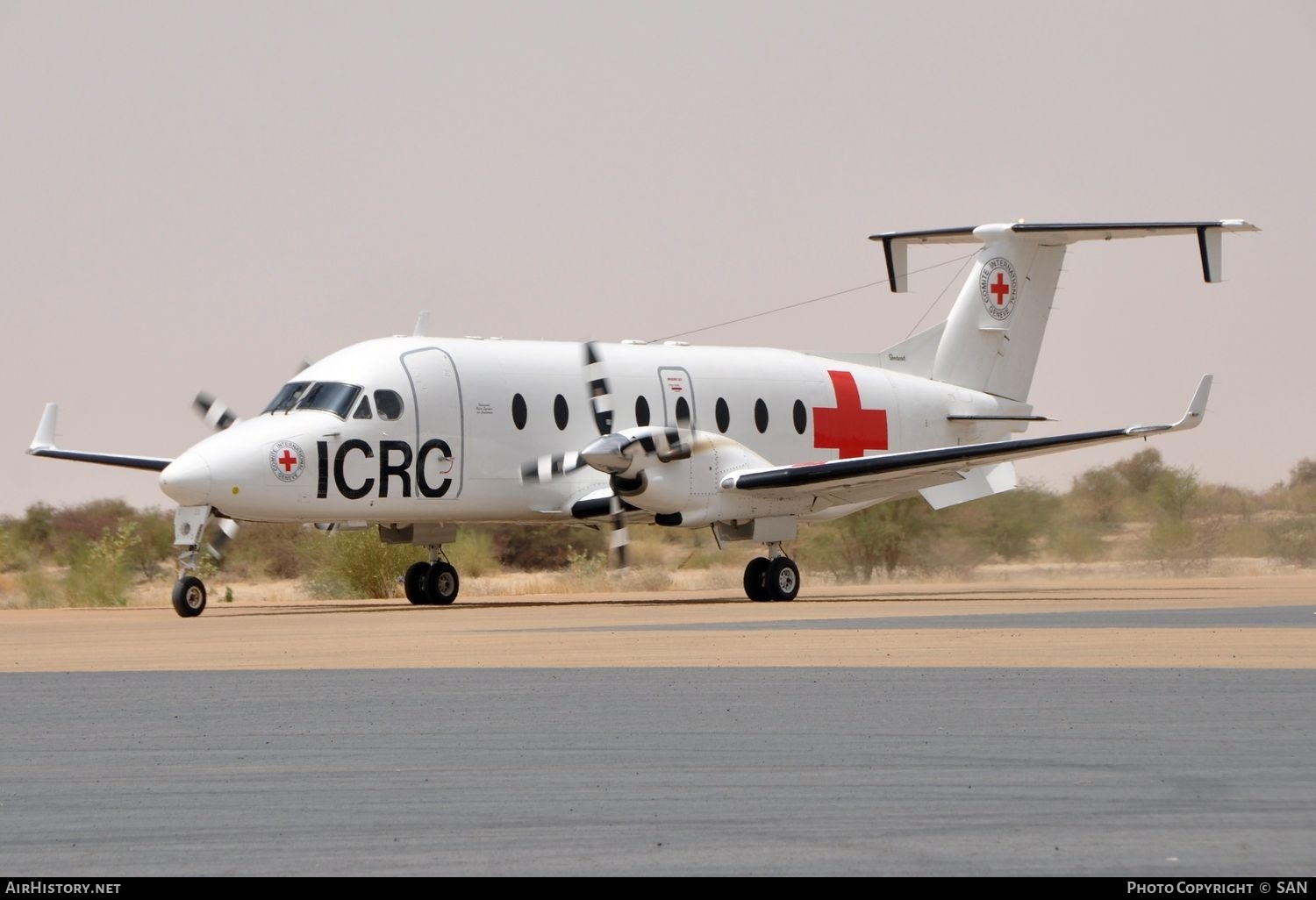 Aircraft Photo of ZS-PEF | Beech 1900D | ICRC - International Committee of the Red Cross | AirHistory.net #765026
