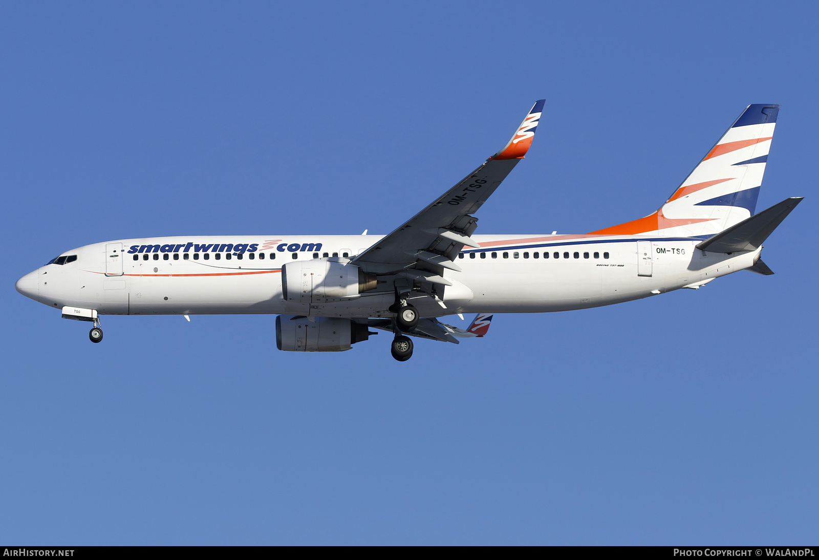 Aircraft Photo of OM-TSG | Boeing 737-82R | Smartwings | AirHistory.net #765035