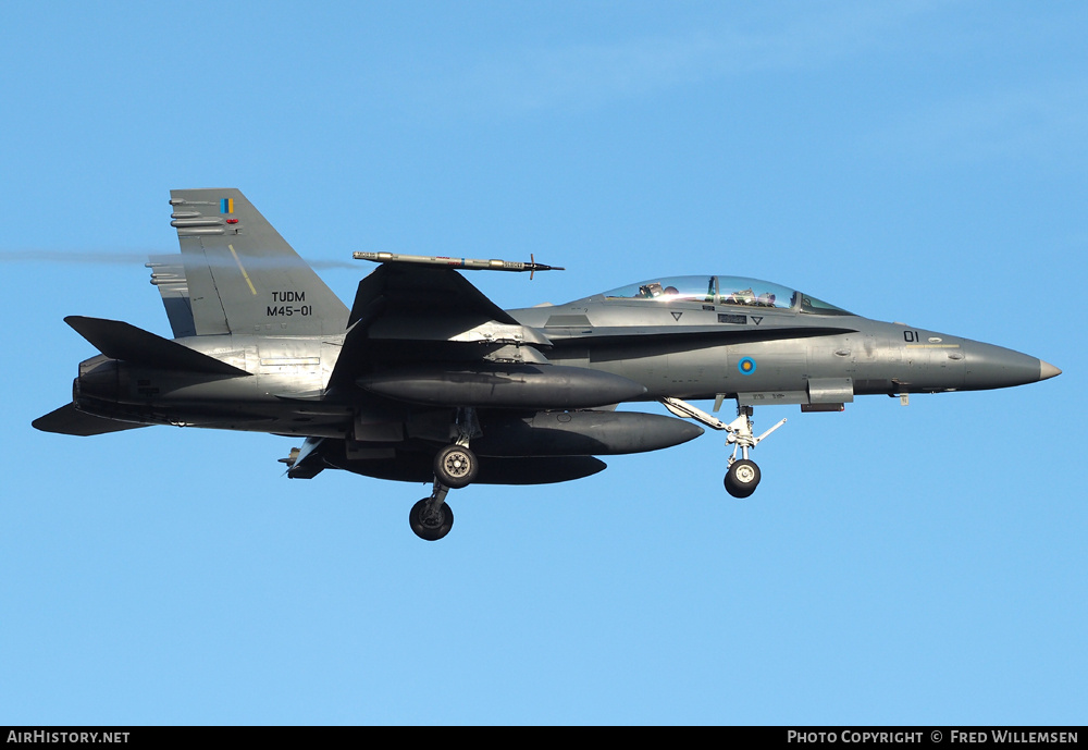 Aircraft Photo of M45-01 | McDonnell Douglas F/A-18D Hornet | Malaysia - Air Force | AirHistory.net #765066