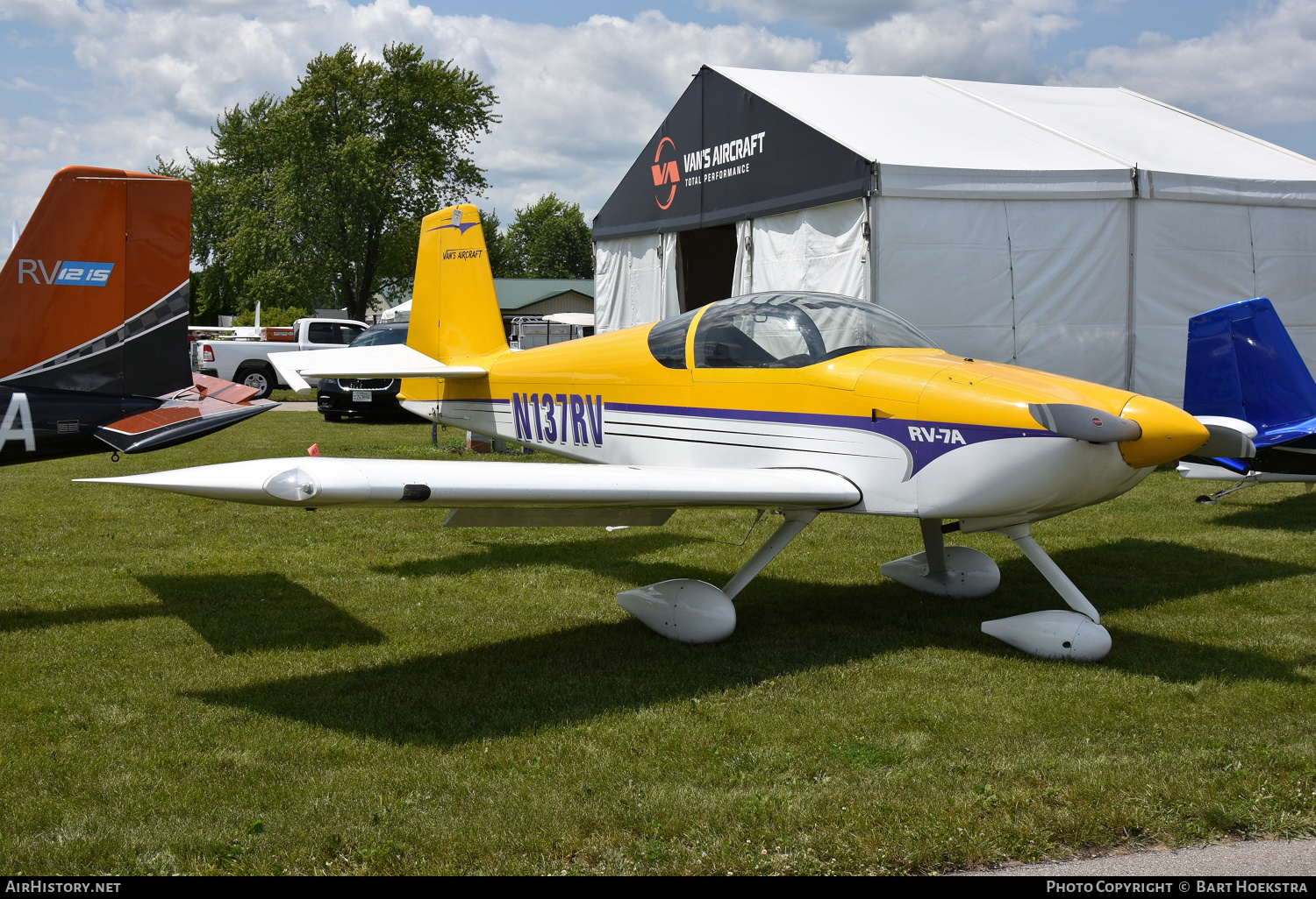 Aircraft Photo of N137RV | Van's RV-7A | Van's Aircraft | AirHistory.net #765072