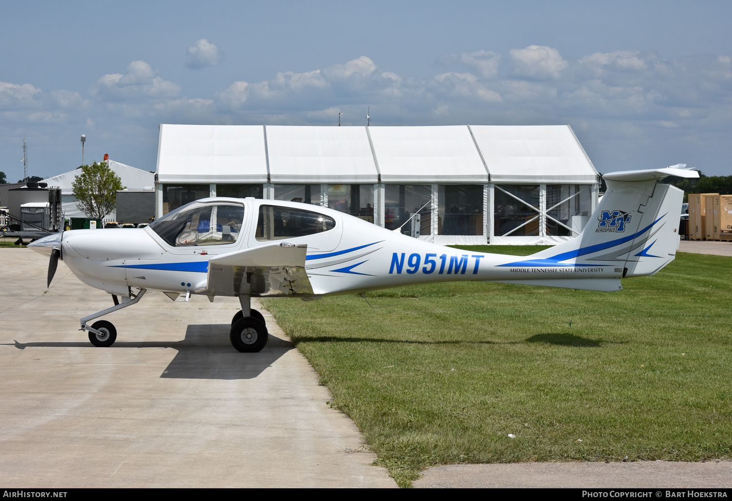 Aircraft Photo of N951MT | Diamond DA40 Diamond Star | MT Aerospace - Middle Tennessee State University | AirHistory.net #765093