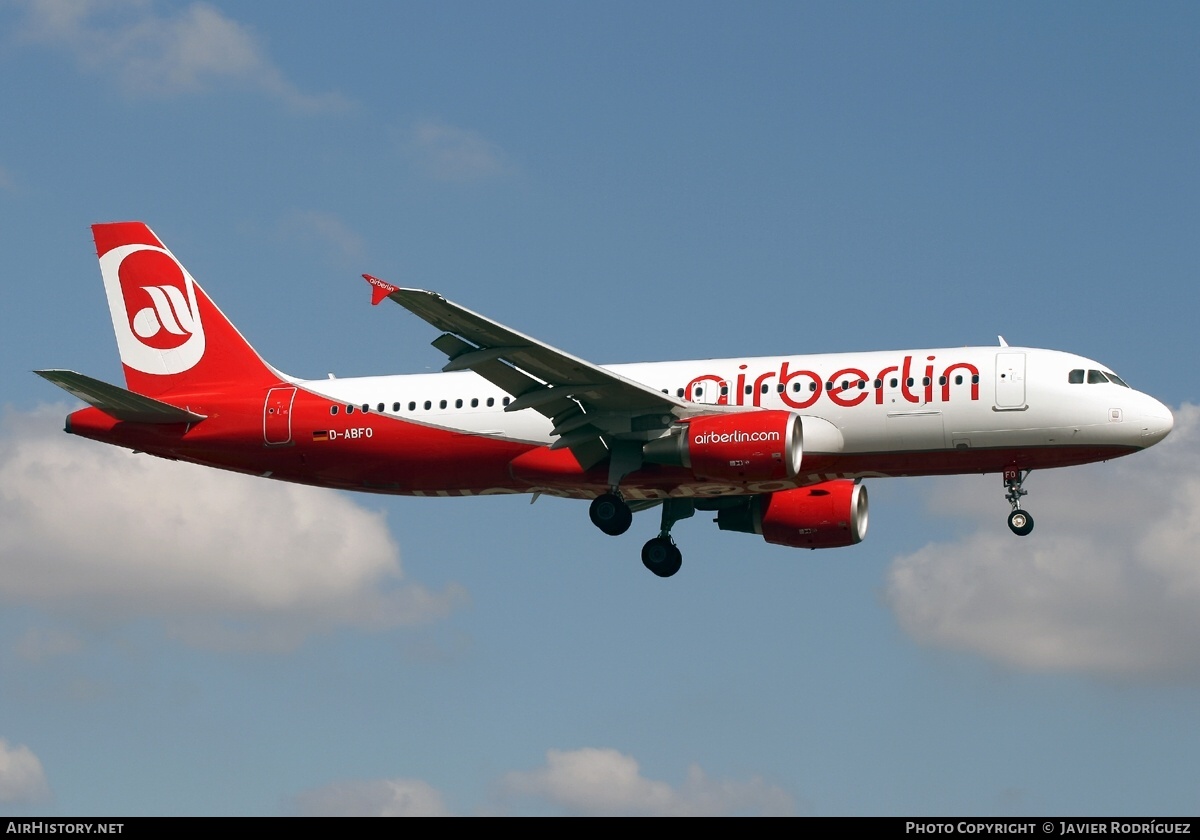 Aircraft Photo of D-ABFO | Airbus A320-214 | Air Berlin | AirHistory.net #765113