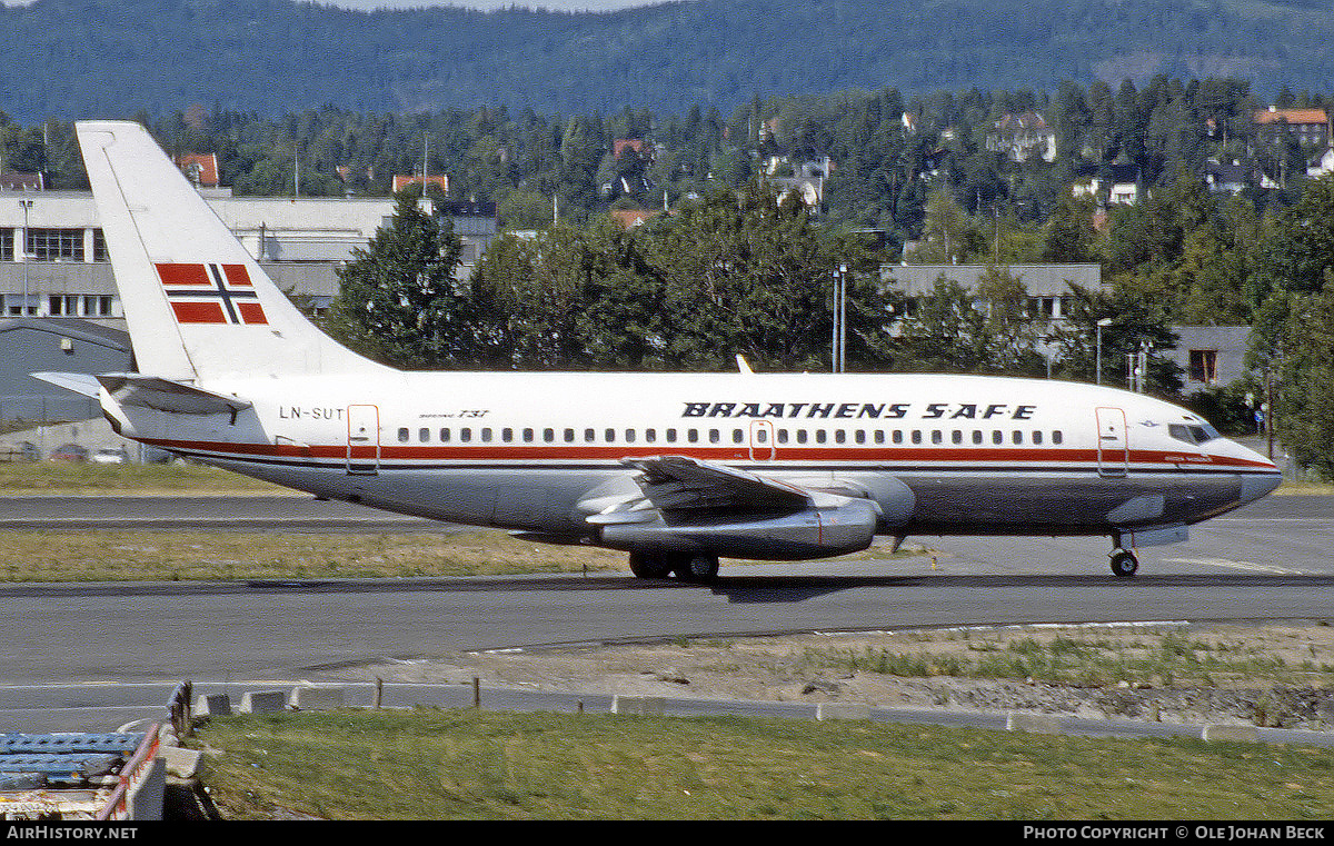 Aircraft Photo of LN-SUT | Boeing 737-205/Adv | Braathens SAFE | AirHistory.net #765120