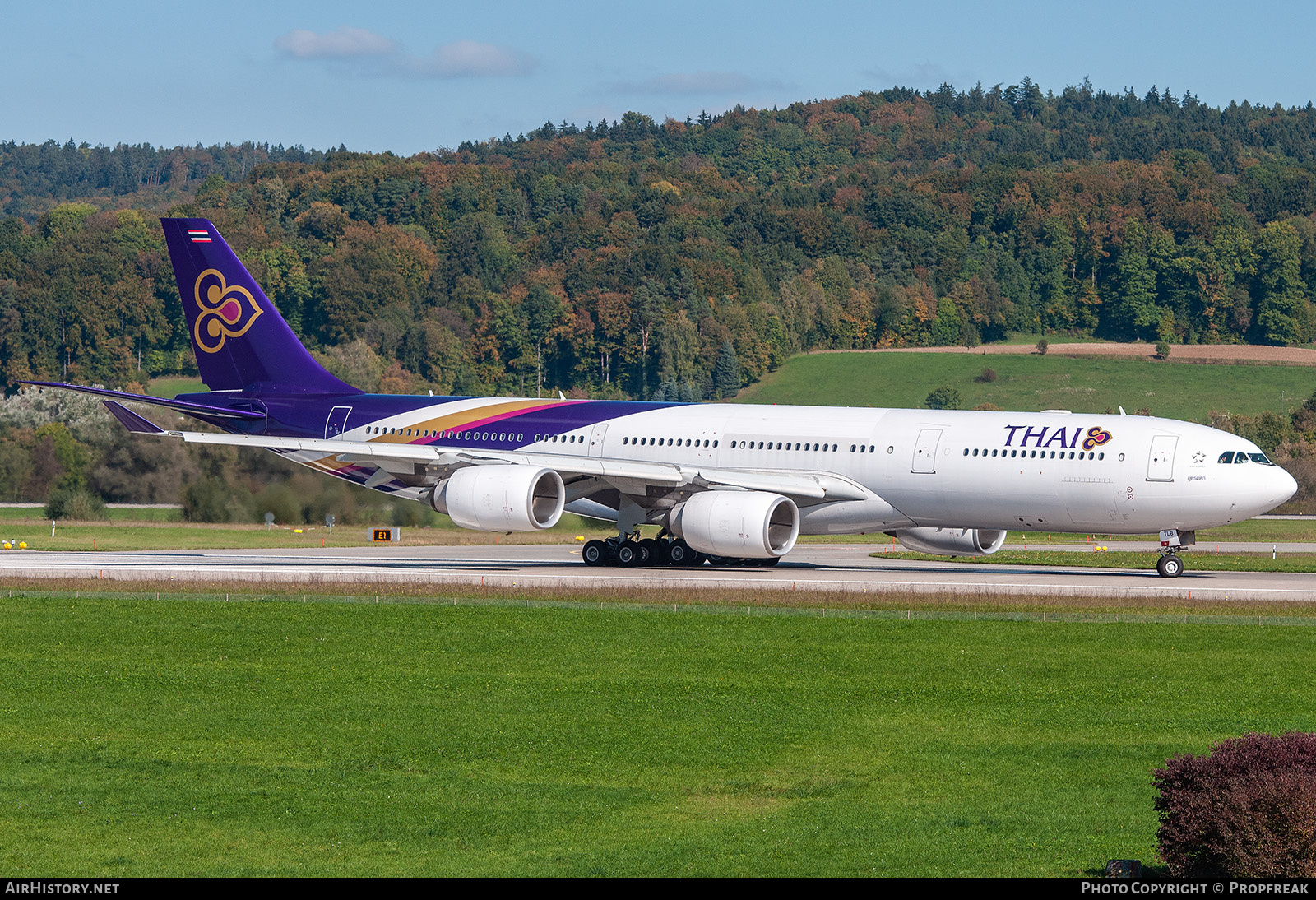 Aircraft Photo of HS-TLB | Airbus A340-541 | Thai Airways International | AirHistory.net #765258
