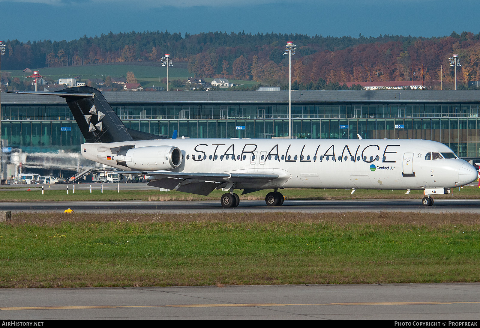 Aircraft Photo of D-AFKA | Fokker 100 (F28-0100) | Contact Air | AirHistory.net #765307