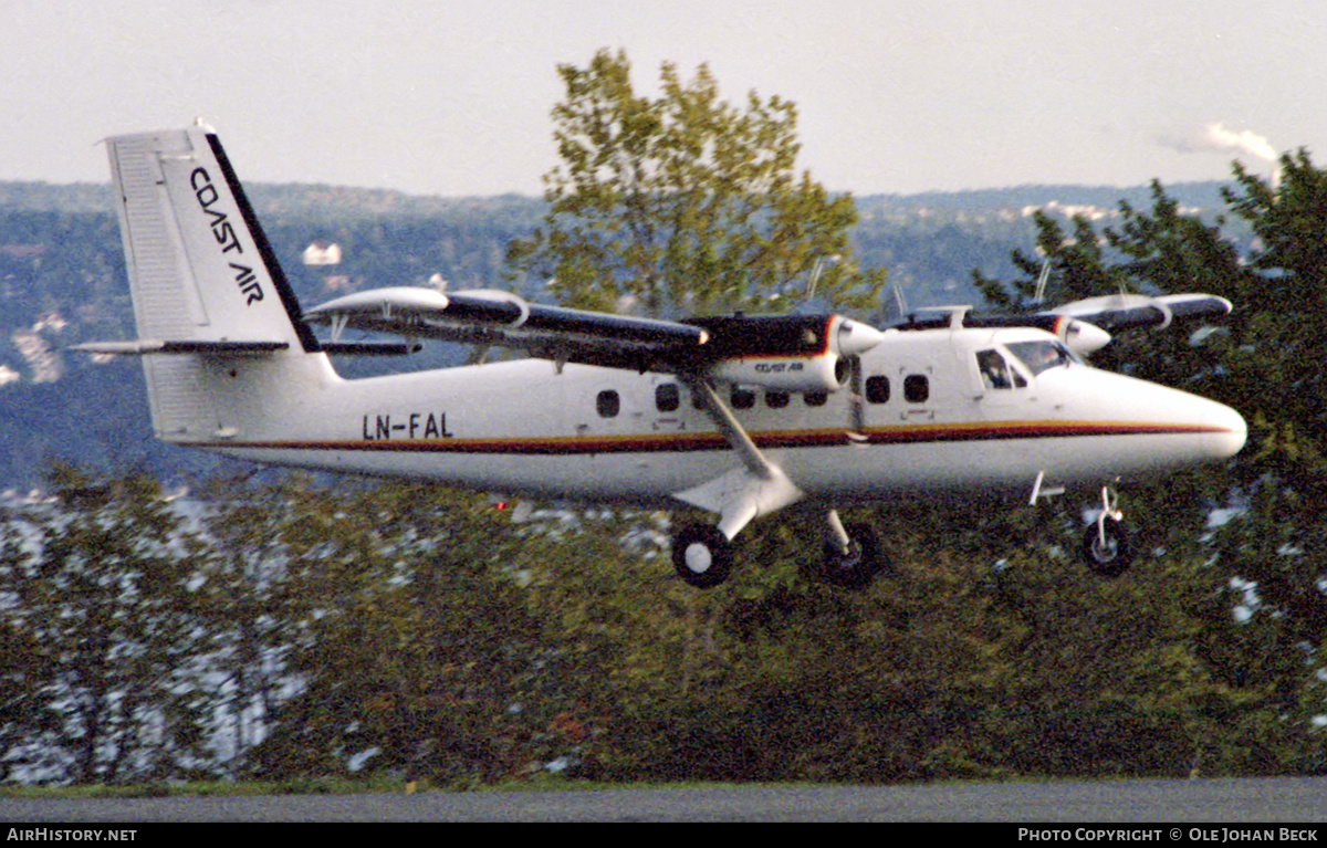 Aircraft Photo of LN-FAL | De Havilland Canada DHC-6-300 Twin Otter | Coast Air | AirHistory.net #765353