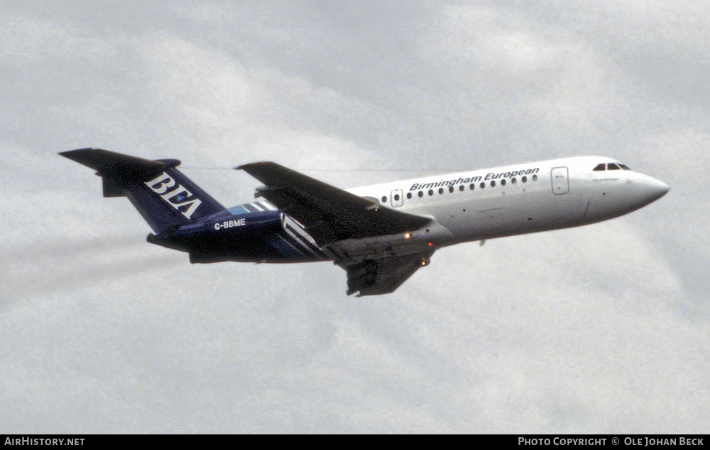 Aircraft Photo of G-BBME | BAC 111-401AK One-Eleven | Birmingham European Airways - BEA | AirHistory.net #765374