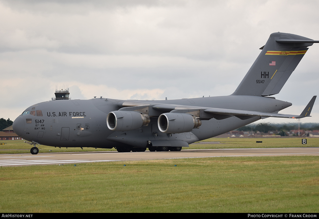 Aircraft Photo of 05-5147 / 55147 | Boeing C-17A Globemaster III | USA - Air Force | AirHistory.net #765381