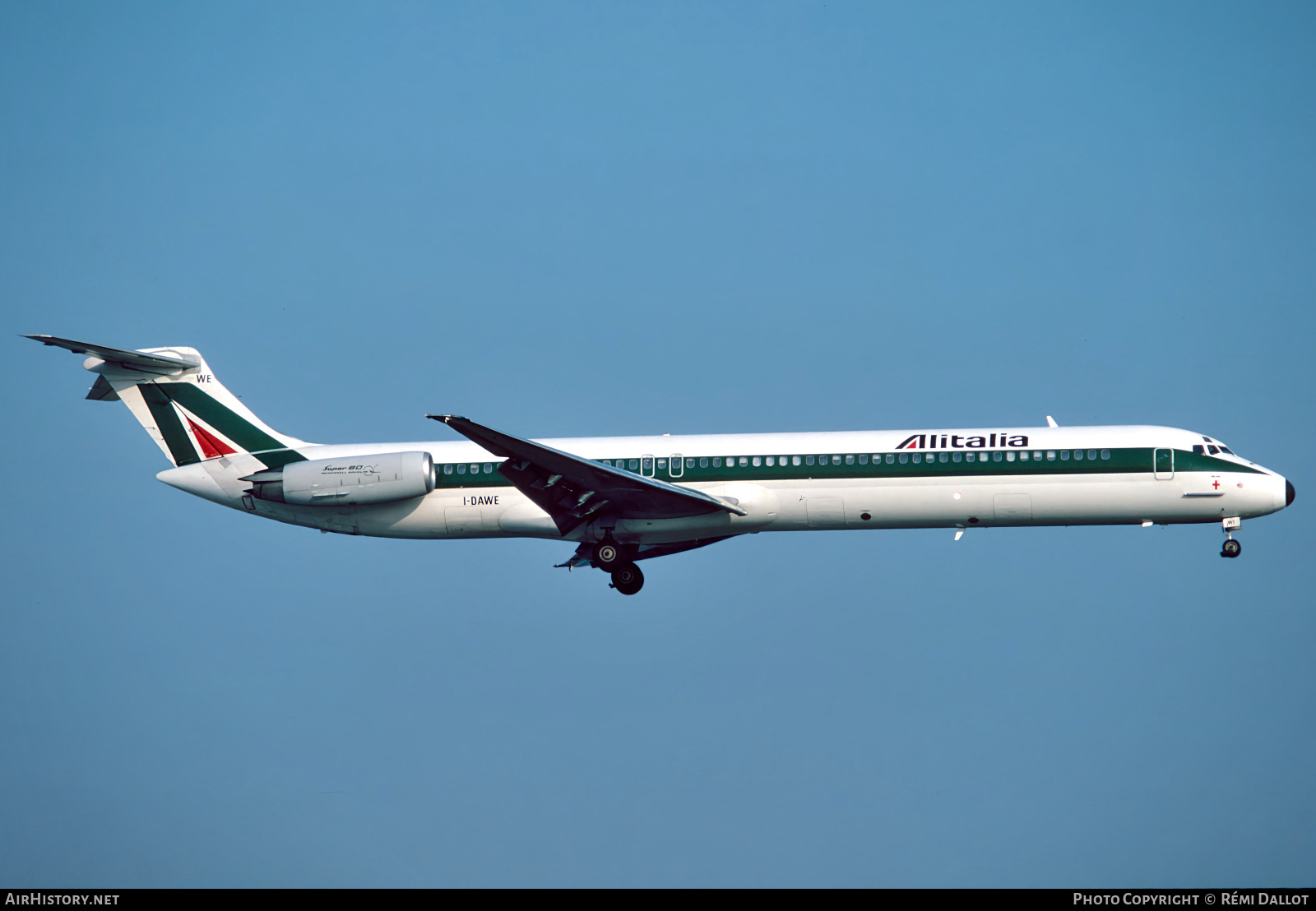 Aircraft Photo of I-DAWE | McDonnell Douglas MD-82 (DC-9-82) | Alitalia | AirHistory.net #765445