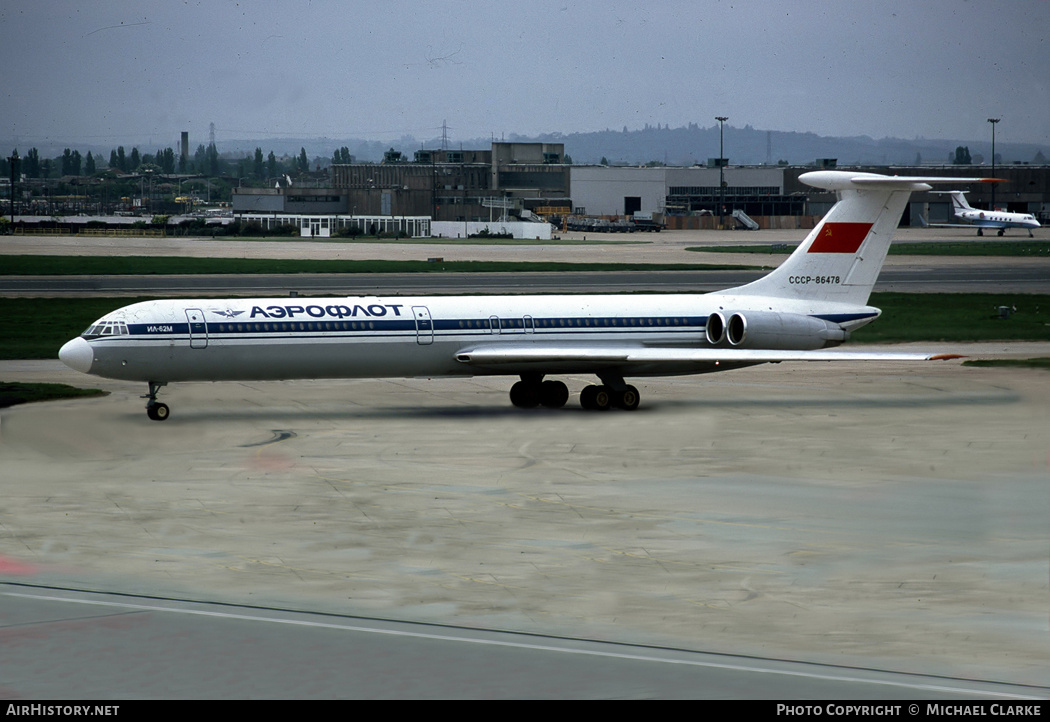 Aircraft Photo of CCCP-86478 | Ilyushin Il-62M | Aeroflot | AirHistory.net #765459