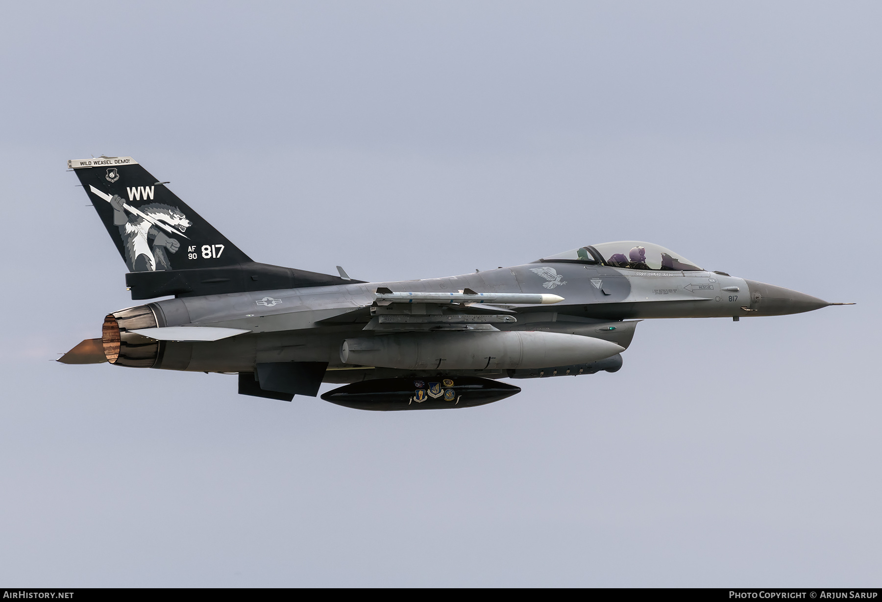 Aircraft Photo of 90-0817 / AF90-817 | General Dynamics F-16CM Fighting Falcon | USA - Air Force | AirHistory.net #765528