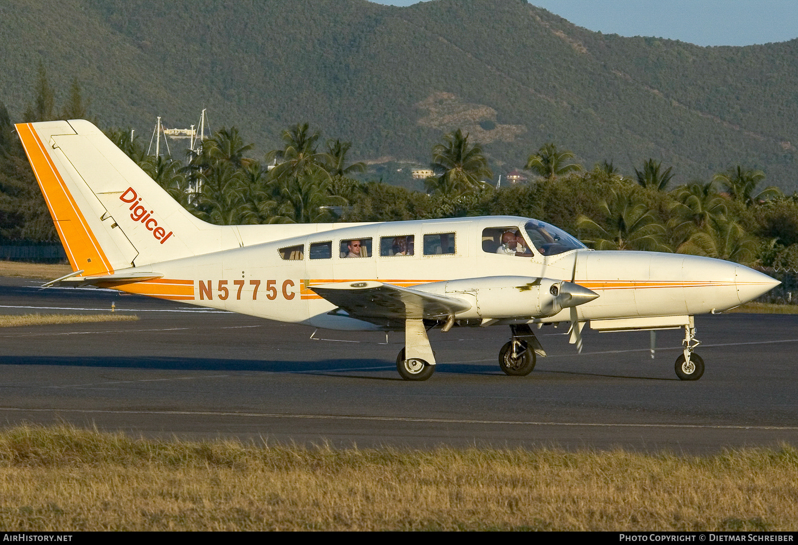 Aircraft Photo of N5775C | Cessna 402C | Digicel | AirHistory.net #765575