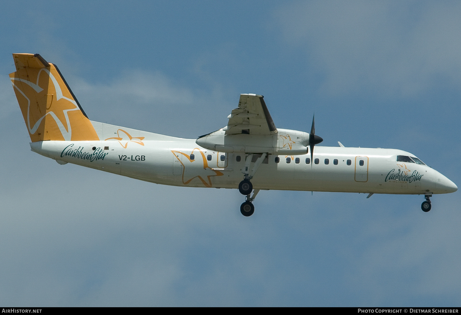 Aircraft Photo of V2-LGB | Bombardier DHC-8-311AQ Dash 8 | Caribbean Star Airlines | AirHistory.net #765598