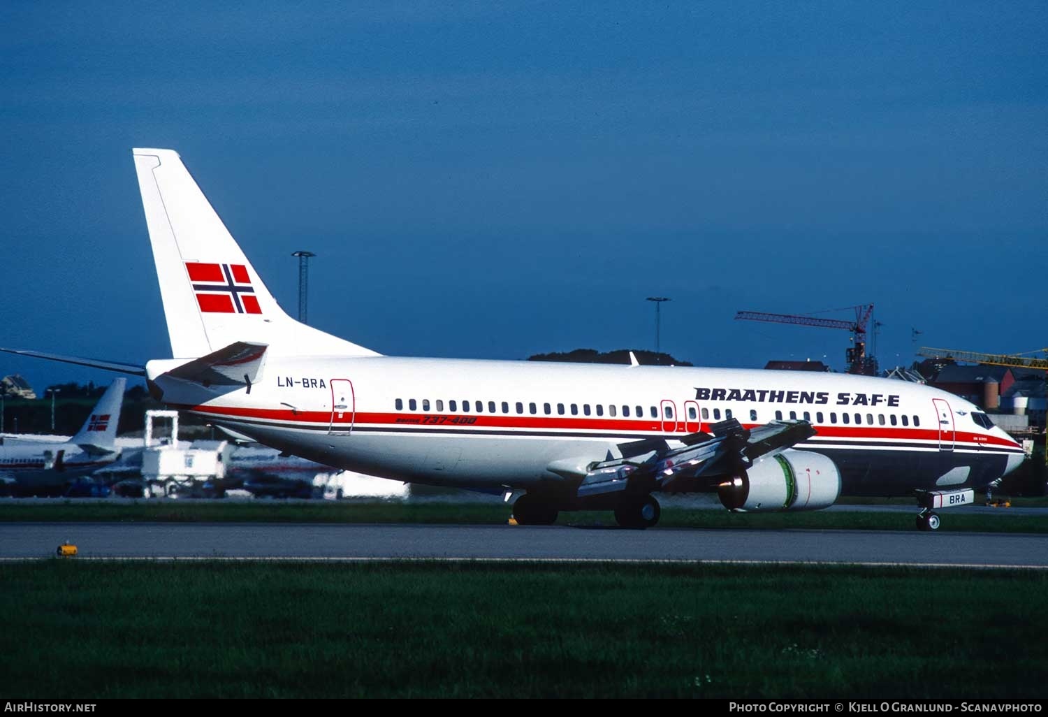 Aircraft Photo of LN-BRA | Boeing 737-405 | Braathens SAFE | AirHistory.net #765599