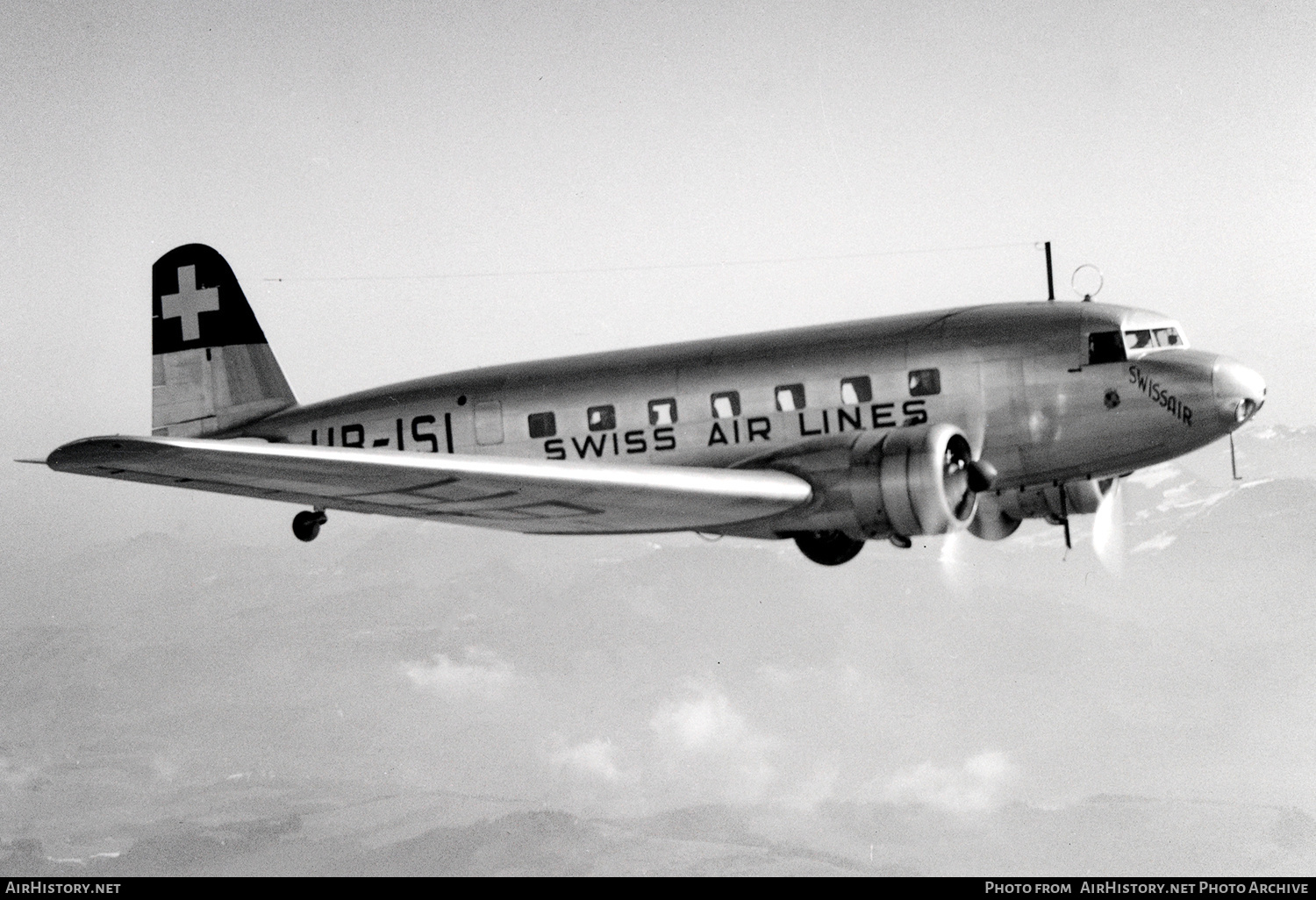 Aircraft Photo of HB-ISI | Douglas DC-2-115B | Swissair - Swiss Air Lines | AirHistory.net #765622